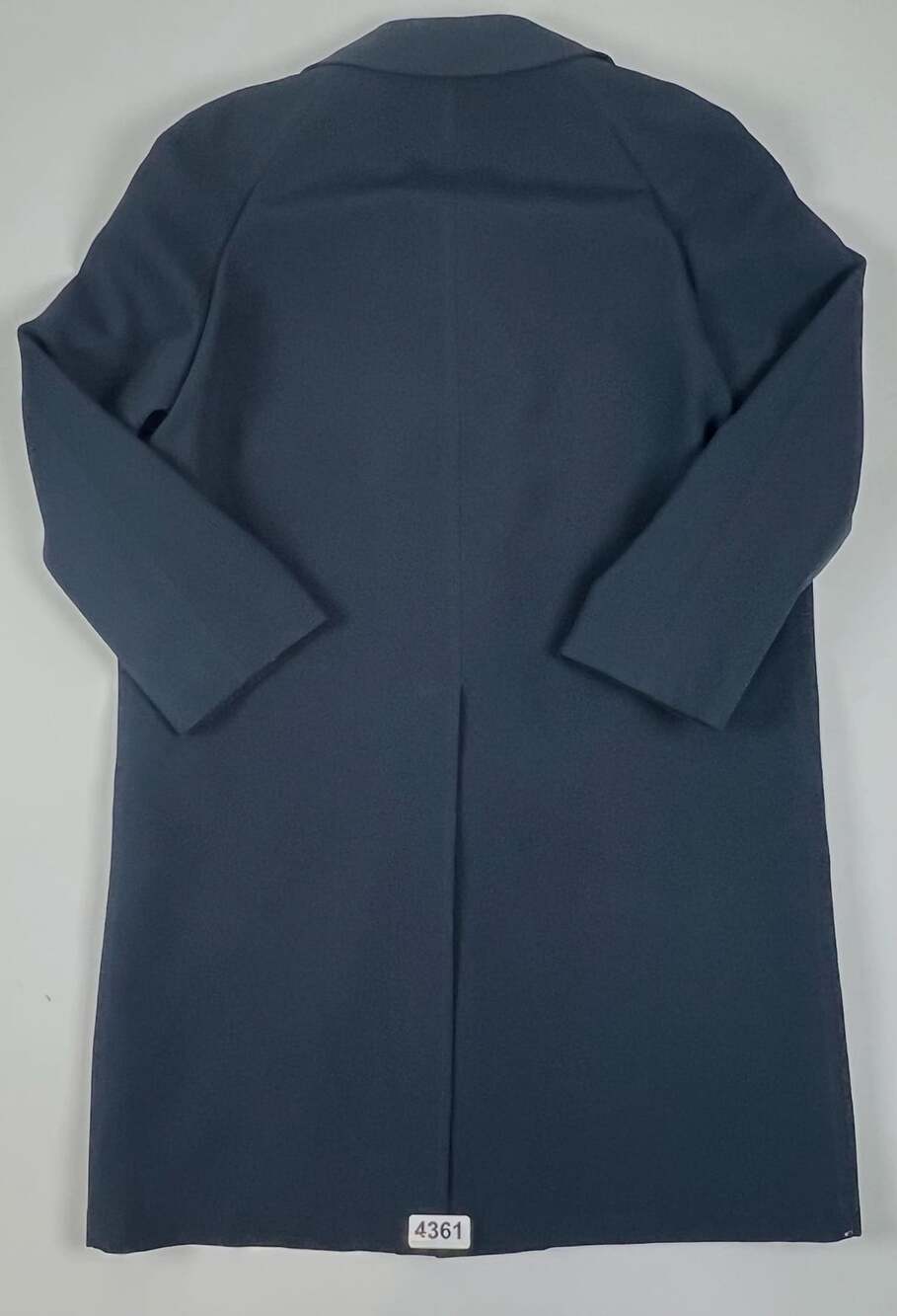 Vintage London Fog Maincoat Dark Blue Overcoat Trench Coat Mens Size 42 Regular - Picture 8 of 8